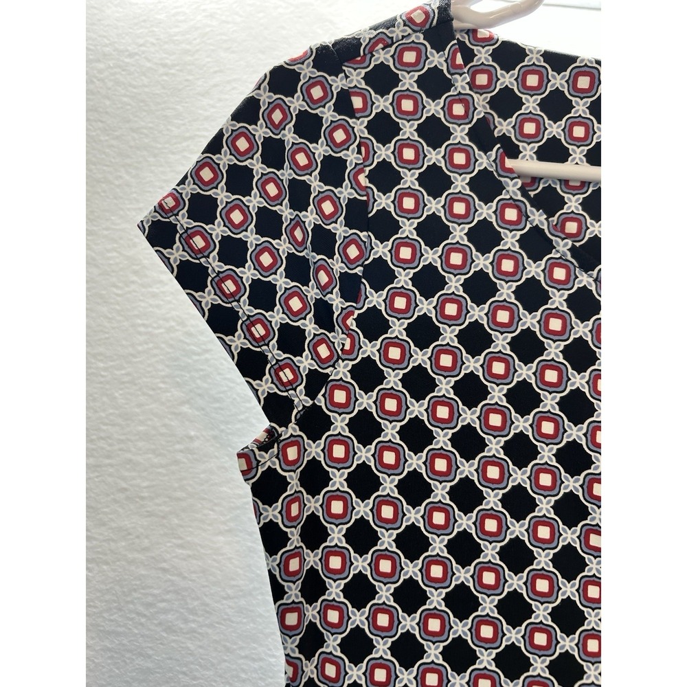 Talbots Dress Women's XS Cap Sleeve Knit Stretch Tie Front Black Blue Red Career - Picture 5 of 9